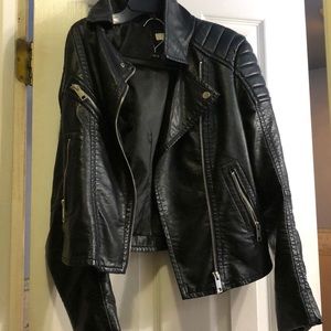 Faux leather jacket